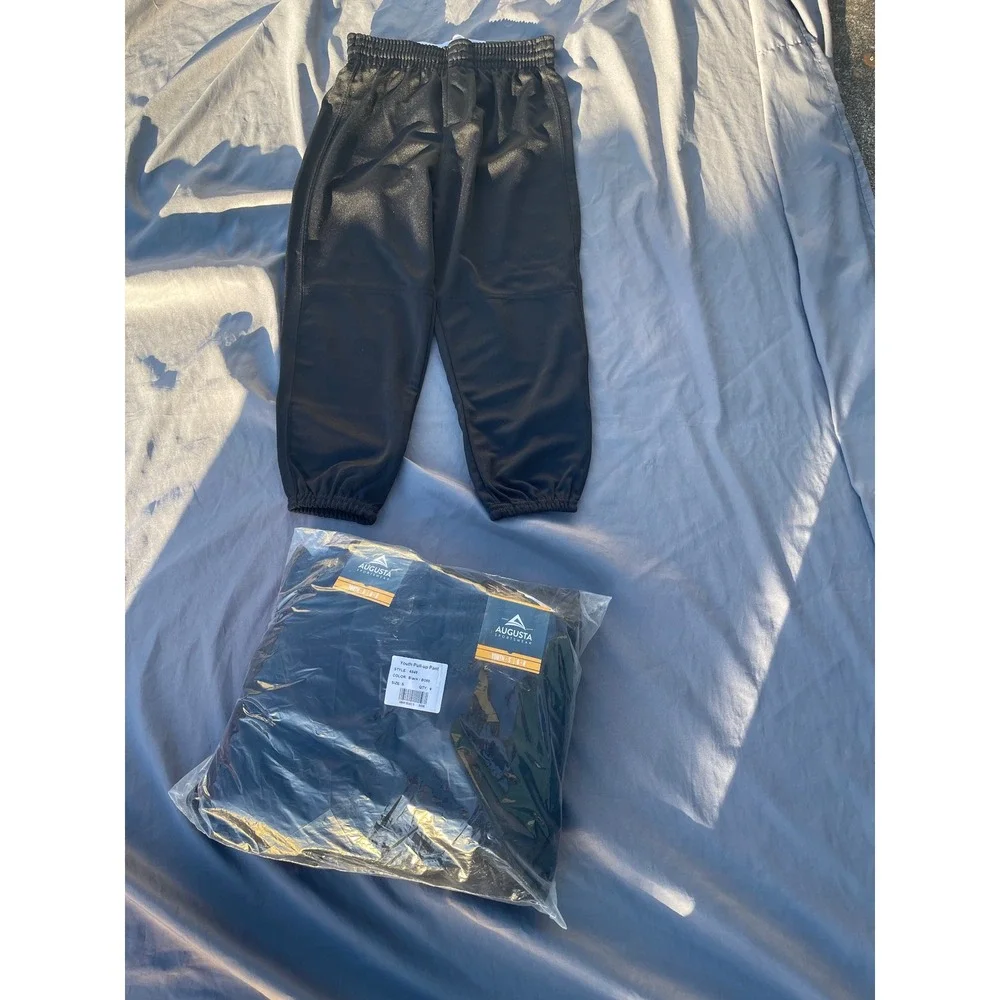 Augusta lot of‎ 6 Youth Pull-Up Baseball Pants Black Style 6849 Size Small 6-8